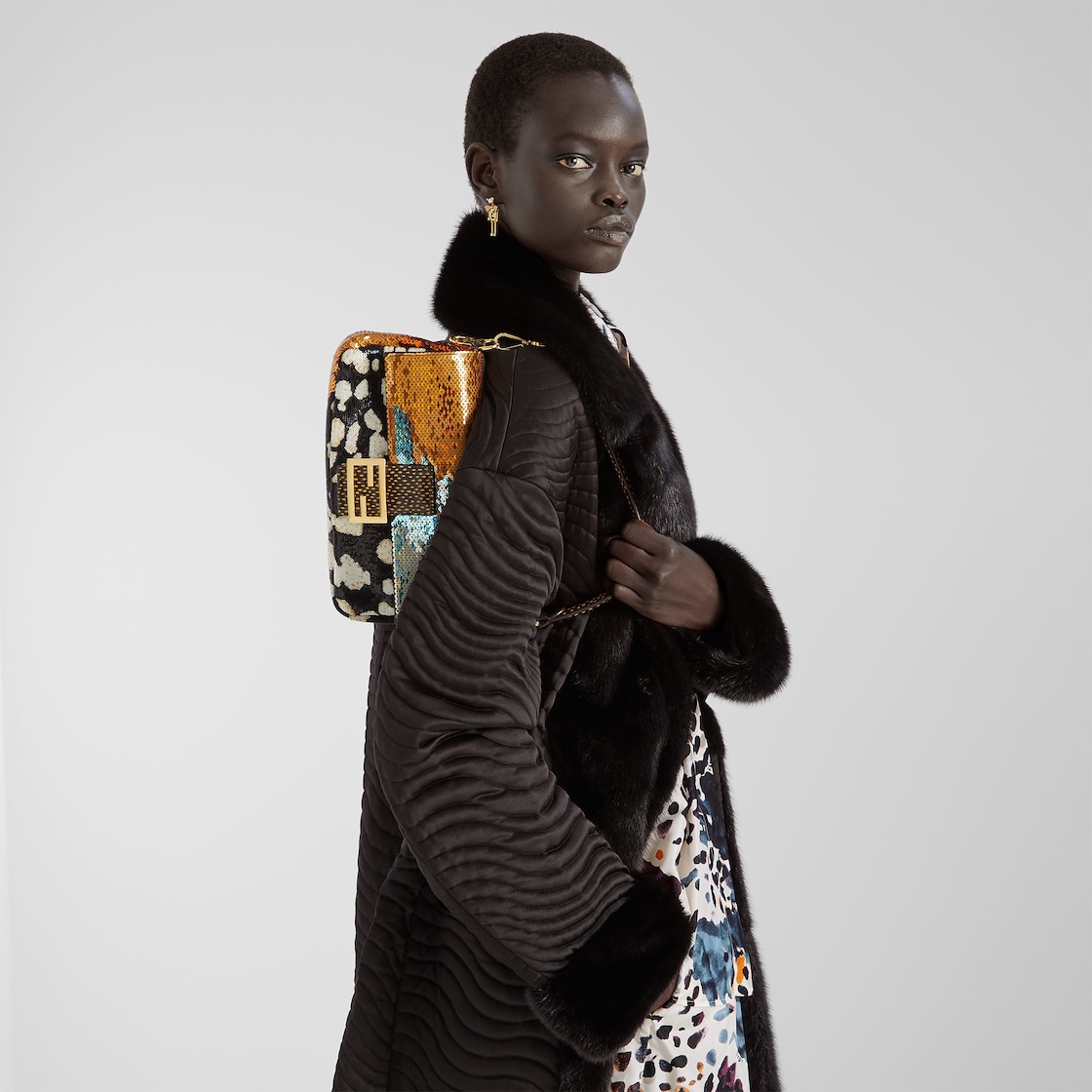 FENDI Baguette® Multicolor Night Butterfly sequin bag - Image 7